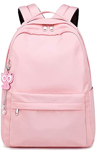 MCB2CT School Backpack for Girls and Boys Age 8+, Plain Backpack for 14 Inch Laptop, Water Repellent School Bags Casual Daypack for School Travel, Lightweight Rucksack for Teenage Girls