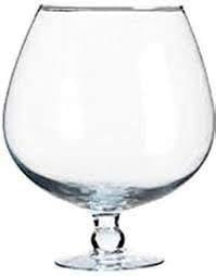 Verre à cognac surdimensionné Pivotant à la bouche Grand verre de cognac Pas de bowle Capacité env. 7 l Haut. 28 cm Largeur 25 cm Ouverture supérieure 15,5 cm