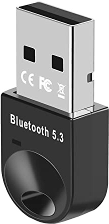 Yoezuo Bluetooth Adapter 5.3 for PC Laptop, Wireless USB Bluetooth Dongle/Receiver for Windows 11/10/8.1, Compatible with Game Controller, Headset, Phone, Keyboard, Mouse, Tablet, Black