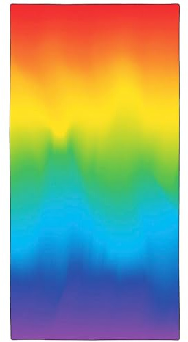 YISUMEI Mikrofaser Strandtuch XXL, Strandhandtuch Leicht Strandtücher Schnelltrocknend, Bunter Regenbogen gemischt, 180 x 90 cm