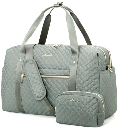 LOVEVOOK Bolsa de Viaje Grande para Mujer con Compartimento para Portátil, Equipaje de Mano para Gimnasio, Fitness, Hospital y Clínica