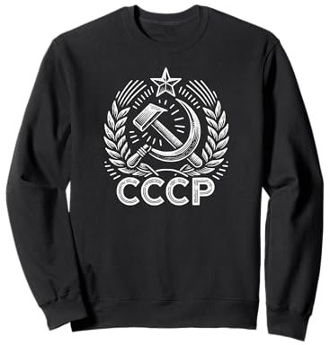 Falce a martello CCCP, stella e ghirlanda Felpa