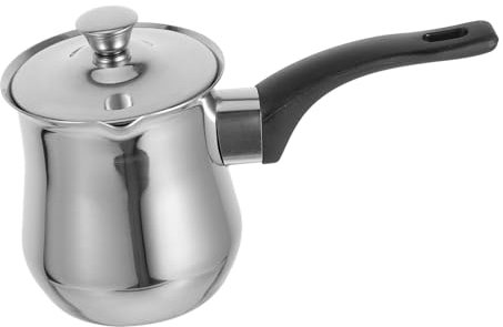 PRETYZOOM Stainless Steel Turkish Coffee Pot Milk Pot Small Tea Kettle for Stove Top Turkish Cup