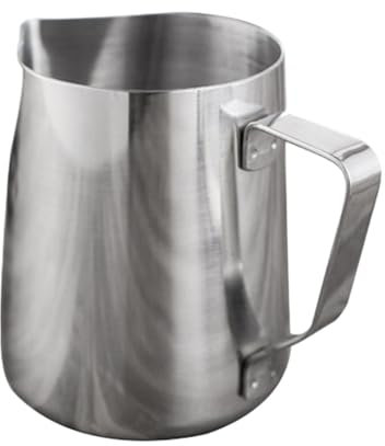 ZIHDKE Jarra Leche Barista Jarra for espumar Leche de Acero Inoxidable, 2 uds., Jarra for Verter, Taza de Espuma for Leche, Jarra for espumar Leche, Taza Termo artística(600ml)