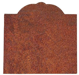 BISCOTTINI Frontone con stemma 47x2,5x46 cm - Lastra per camino - Fondale - Piastra per camino funzionale e decorativa - Frontone in ghisa Caminetto Diffusione termica - Resistente al calore