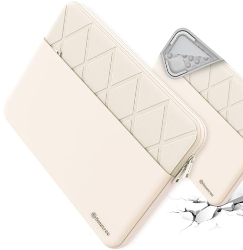 Smatree Laptop Sleeve for 13.3 inch Samsung Galaxy Book 3/2 360, for 13.3 inch Galaxy Chromebook 2/1, for 13.3inch GalaxyBook 2 Pro 360 5G/2 Pro, Laptop Case with Accessory Pocket, White (E431W)