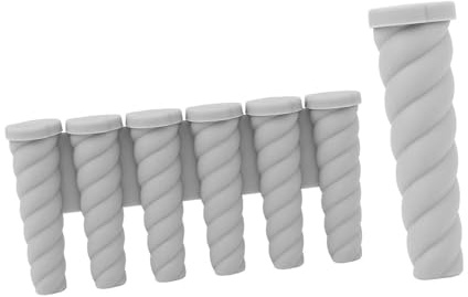 Moldes de silicona flexibles para polos de hielo para niños y adultos, creativos, 6 cavidades y bandeja de paletas individuales, moldes de silicona