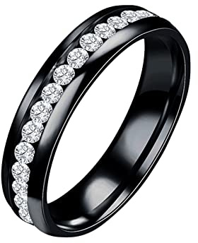 QSYJCCXD Ringe für Damen, zweireihig, Diamantringe, für Männer und Frauen, Geburtstag, Valentinstag, für Mädchen