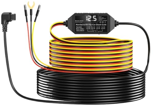 Cavo di ricarica per fotocamera su bordo -cavo di carico a 3 fili con schermata | Cavo di tensione di tipo C per sistemi di sicurezza automobilistica, progetti elettronici, rilevatori radar