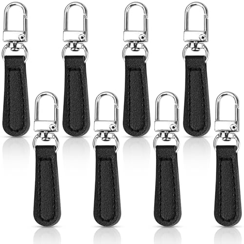 JAXICREY Reißverschluss Anhänger, 8 Stück Reissverschluss Anhänger Reißverschluss Zipper Reissverschluss Zipper Ersatz Abnehmbarer Reisverschluss für Jacken Kleidung Hosen Geldbörse Handtasche