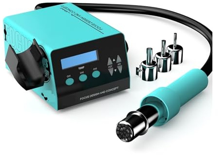 Preheating Station, 1000W Fast Desoldering Hot Air Gun Soldering Station Digital Intelligent BGA Rework to PCB Chip Repair H2
