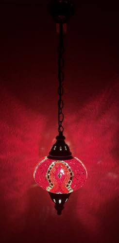 Samarkand - Lights Mosaiklampe Mosaik - Hängeleuchte L orientalische lampe Deckenlampe Rot