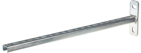 Dalsys Schienenkonsole 27/18 50cm Silber | Wandausleger, Wandträger, Schwerlastträger aus verzinktem Stahl, korrosionsbeständig