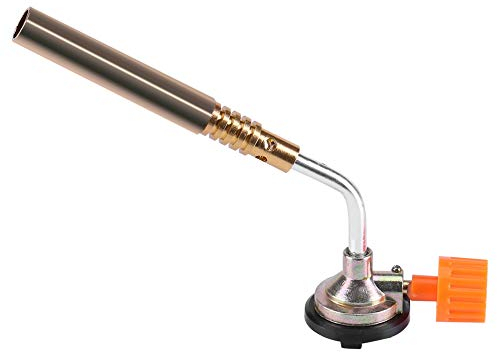 Gas Torch, 1300° Butane Gas Blow Torch, Flamethrower Burner, Gas Tank Nozzle, Hand Ignition Torch, for Cooking, Camping, BBQ, Workshops, Picnic Heating