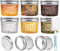 YUEYEE 6er 120ml Einmachgläser mit Schraubdeckel und Bändern,Dessertgläser mit Deckel Kleine Marmeladengläser Weihnachten für Gewürze,Gelee,Marmelade,Joghurt,Joghurtgläser mit Deckel mit Ersatzdeckel