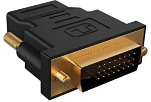 ICY BOX Adattatore DVI a HDMI – perfetto per docking station (IB-DK2241AC), PC e monitor, bidirezionale DVI-D a HDMI, fino a 4K 60Hz, 60983