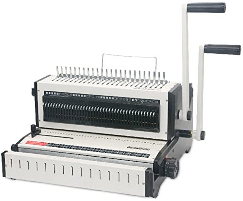 YHUEGH Bindemaschine Multifunktionale Schürzen- Und Eisenring-Bindemaschine 3 In 1 Clip-Kamm-Stanz- Und Bindemaschine Für Bürodokumente