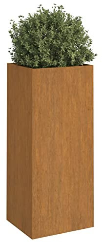 Tidyard Jardinière surélevée en acier Corten - Décoration durable et résistante aux intempéries pour votre jardin