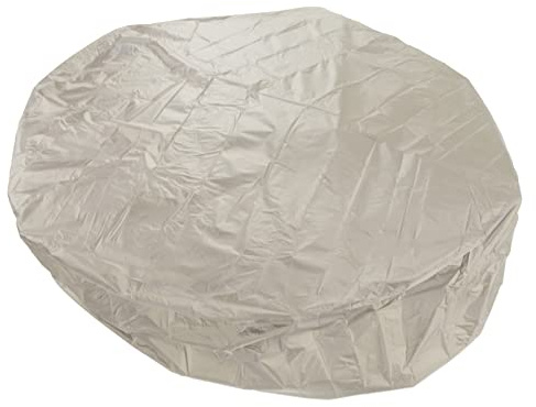 Cubierta Redonda para Bañera, Cubiertas para SPA Al Aire Libre, Cubiertas para Muebles de Exterior, Cubierta para Dosel para Exteriores, Cubierta Protectora Redonda para Piscina (Color Beige)