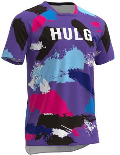 MTB-Trikot,Fahrradtrikot Herren Kurz,fahrradshirts Herren Kurz,MTB Tshirt,atmungsaktives Material, Schnell Trocknend,antibakteriell,Geeignet Für Viele Outdoor-Sportarten
