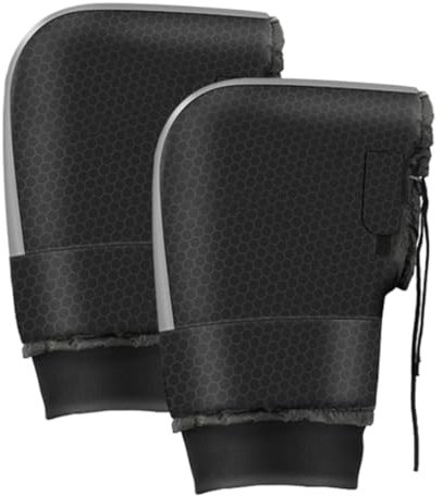 LUISAS Motorradhandschuhe Herren Winter, Elektrische Motorrad-Lenkerabdeckung, Warme Winterhandschuhe für Elektrofahrzeuge, Wasserdicht Winddicht und verdickt Fahrradlenkerabdeckung (A)