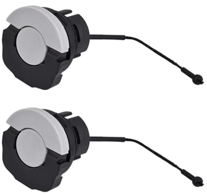 CGEAMDY 2 Pieces Oil Fuel Filler Tank Petrol Cap, Gas Fuel Oil Petrol Diesel Filler Cap for MS250, Fuel Oil Gas Tank Cap Replacement, Petrol Diesel Filler Lid for Chainsaw Brush Cutter(Oil Cap)