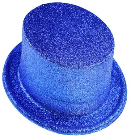 ibasenice 2st Glitzernde Derby-hüte Damenhüte Und Mützen Kostüme Outfit Für Männer Glitzer-kostüm-hut Silvester-zylinder Partyhut Damen Zylinder Mütze Für Männer Glitzerpulver Goldpulver