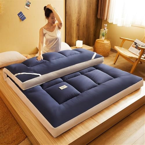 Japanische Boden-Futon-Matratze, Verdicktes Gänsedaunen-Futon-Schlafsofa, Tatami-Rollmatratze, Leicht Zu Verstauen Und Zu Transportieren Für Camping, Doppelbett, Doppelbett(90 * 200cm)