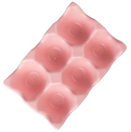 Uonlytech Moderna 6 Rejillas Porta Antideslizante Huevos Cerámica y Almacenamiento Seguro Elegante en Cocina
