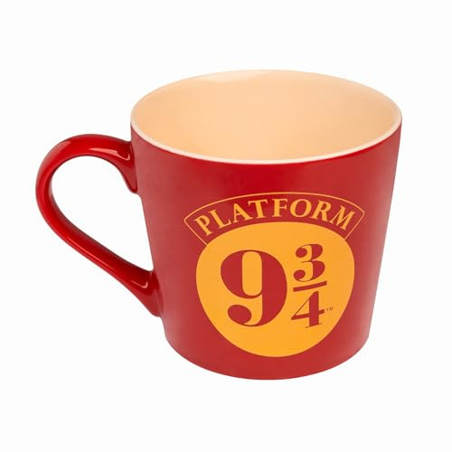 Grupo Erik keramisk mugg – Harry Potter-varor | 444 ml kaffemugg te, coola muggar och koppar | Plattform 9 3/4 gåvor, Harry Potter gåvor under 6,8 kg