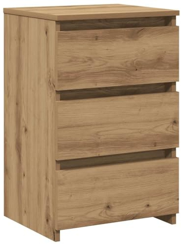 vidaXL Mesita de Noche Madera de ingeniería Roble Artisan 40x35x62,5cm