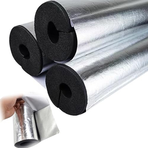 Rohrisolierung Schaumstoff Selbstklebendes Rohr Isolierung Heizungsrohr Rohrdämmung Schaumstoffschlauch für Heiß- Und Kaltwasser-Rohrisolierung 20mm/30mm Wandstärke(TK 30mm = 1.2,ID 34 mm = 1.3)