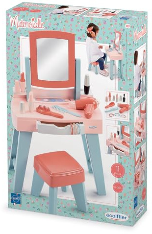 Ecoiffier - 1819 - Ma première Coiffeuse - pour Enfants - de 12 à 36 Mois - avec Son Miroir et Autres Accessoires - pour me Faire Jolie et me coiffer comme Une Grande