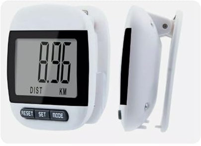 SELLORIA Mini Smart Stylish Digital LCD Pedometer with Step Counter For Sports And Jogging, Distance Tracker, Calorie Counter, Belt Clip Design For Adults,Man,Women, Kids, Multi Colours (Black)