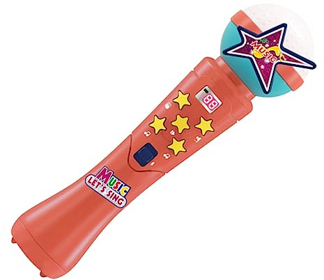 ibasenice Microfono Per Con Led Prop Karaoke Per Compleanno e Ruolo Design Cantare e La Timidezza