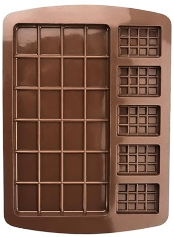 Moule à tablettes de chocolat - Grands moules en silicone antiadhésifs pour bougies - Outil portable pour préparer des desserts à la maison pour mariages, célébrations, Noël, Saint-Valentin