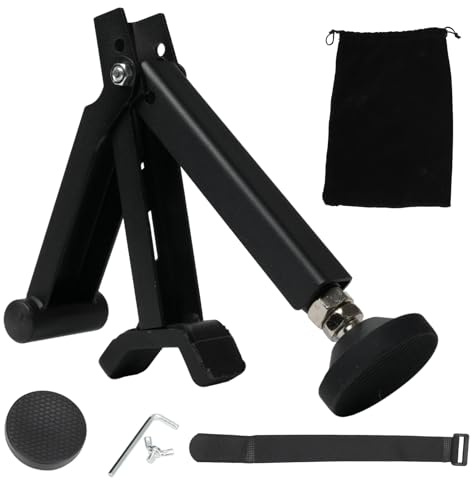 FortuneGlobe Cric Moto Portátil - Soporte de Elevación Plegable para Ruedas Delanteras/Traseras, Compatible con la Mayoría de Motos Dirt, Pit Bike y Road - Negro