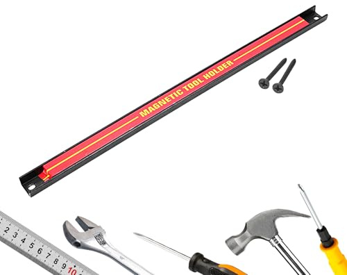Barra magnética de herramientas,Barra de herramientas magnética,Portaherramientas de pared de gran capacidad - Organizador de que ahorra espacio para taller, taller de