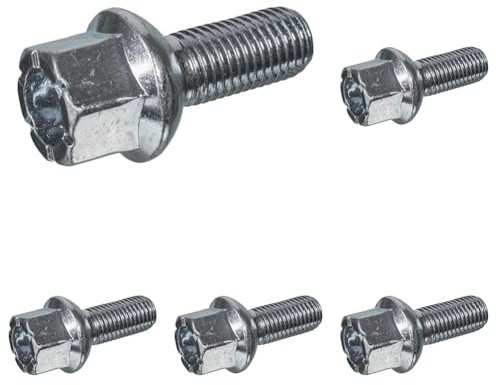 febi bilstein 46713 Radschraube M12 x 1.5 Kugelbund, 1 Stück (Packung mit 5)
