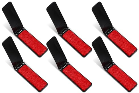 6Pcs Lint Brush for Clothes, Foldable Clothes Brush for Pet Hair Removal, Portable Fluff Remover Ideal for Garment Maintenance and Furniture Cleaning