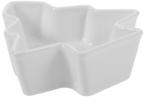 Cabilock Assiette de Service Plateau Élégant en Céramique Blanche de Sapin de Noël pour Collations et Fruits Lors de Fêtes de Noël Réutilisable