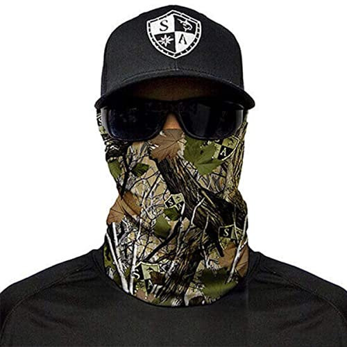 SA Fishing Face Shield Multifunktionstuch - verschiedene Designs - Halstuch, Schlauchtuch, Bandana, Sturmhaube, Halswärmer und Schlauchschal für Motorrad, Fahrrad, Ski, Wandern, Angeln und Outdoor