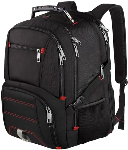 LTINVECK Travel Laptop Backpack, Extra Large Backpack for Men Women, TSA Friendly Heavy Duty Big Business Computer Bag Tech Backpacks Bag Fit 17 Inch Laptops, RFID Backbag