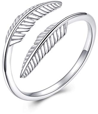Women's Ring 925 Sterling Silver Ring Adjustable Open Ring for Women Birthday Anniversary Promise Jewellery