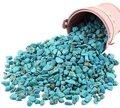 Nupuyai 460g Trommelsteine Edelsteine Heilsteine Dekosteine | kleine Edelstein-Chips, Steinsplitter, Halbedelsteine ohne Loch, Heilsteine Dekosteine für Vasen&Schmuck, Haus Garten Deko