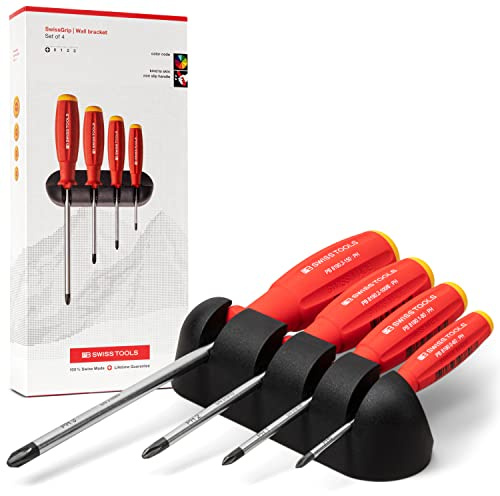 PB Swiss Tools PH Kreuzschlitz Schraubenzieher Set, Grösse 0-3, 8242.CBB