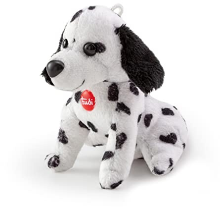 Trudi TUDF6000 Sweet Collection Kleiner Dalmatiner ca. 9 cm, Größe XXS, Stofftier mit weichen Materialien und liebevollen Details, Plüschtier waschbar, Kuscheltier für Kinder & Babys, Schwarz/Weiß