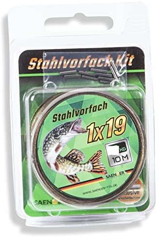 Stahlvorfach 1 x 19 - Tragkraft: 6kg Länge: 10 Meter von SängerTTS