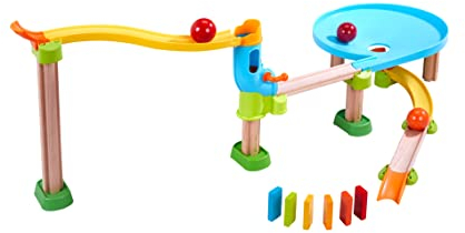 HABA 306704 - Kullerbü – Kugelbahn Kugel-Stau, Erste Kugelbahn Grundpackungen ab 2 Jahren, Made in Germany