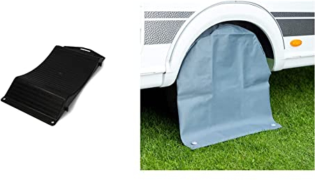 cartrend 10169 Reifenschoner & 10685 Caravan Radschutzhülle XL Radschutz Reifenabdeckung Reifentasche Schutzhülle wasserdicht, für 15 bis 17 Zoll Reifengröße
